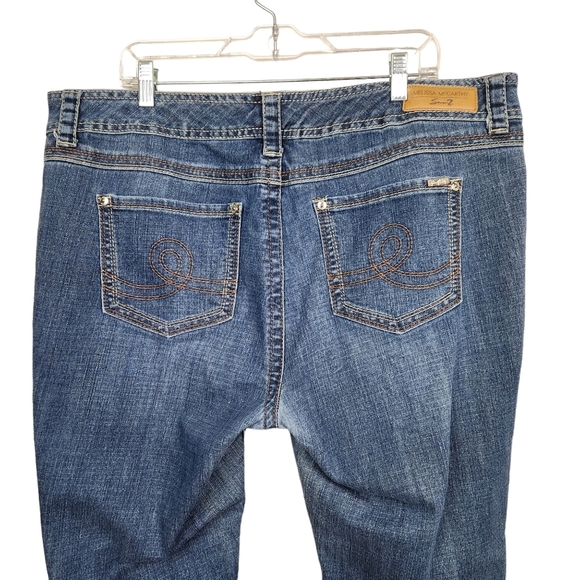 Melissa McCarthy Seven7 Straight Demin Blue Jeans Women's Size 20 - Picture 7 of 13